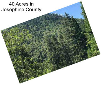 40 Acres in Josephine County