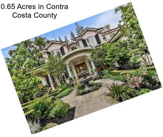 0.65 Acres in Contra Costa County