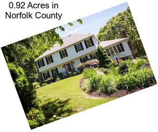 0.92 Acres in Norfolk County