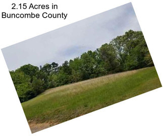 2.15 Acres in Buncombe County