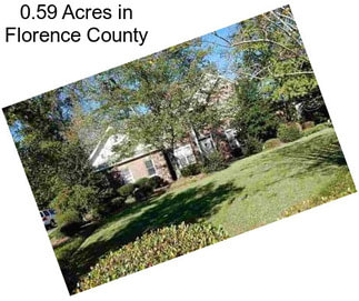 0.59 Acres in Florence County