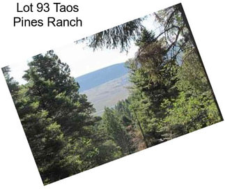 Lot 93 Taos Pines Ranch