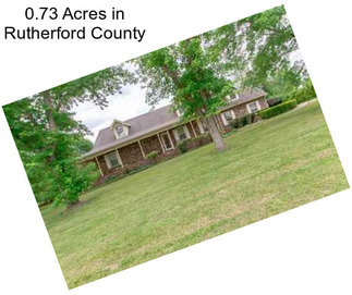 0.73 Acres in Rutherford County