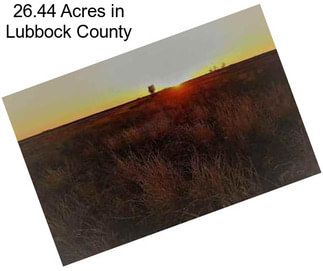 26.44 Acres in Lubbock County