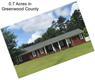 0.7 Acres in Greenwood County