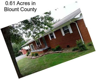 0.61 Acres in Blount County