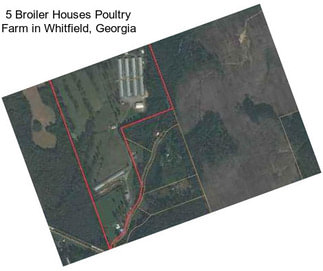 5 Broiler Houses Poultry Farm in Whitfield, Georgia