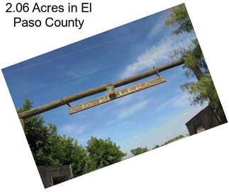 2.06 Acres in El Paso County