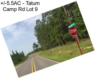 +/-5.5AC - Tatum Camp Rd Lot 9