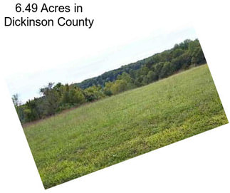 6.49 Acres in Dickinson County