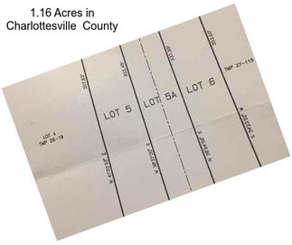 1.16 Acres in Charlottesville  County