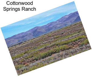 Cottonwood Springs Ranch