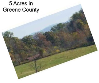 5 Acres in Greene County