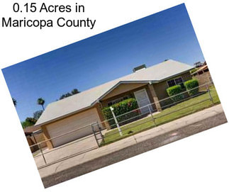 0.15 Acres in Maricopa County