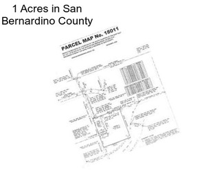 1 Acres in San Bernardino County