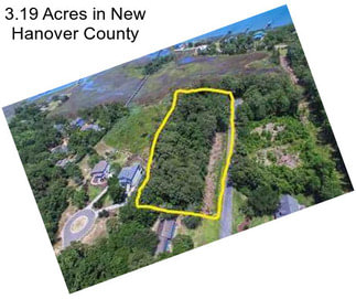 3.19 Acres in New Hanover County