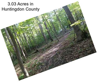 3.03 Acres in Huntingdon County