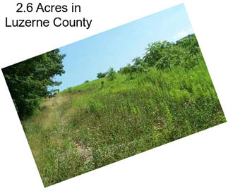 2.6 Acres in Luzerne County