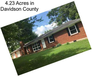 4.23 Acres in Davidson County