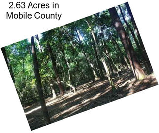 2.63 Acres in Mobile County