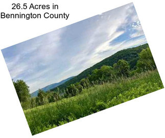26.5 Acres in Bennington County