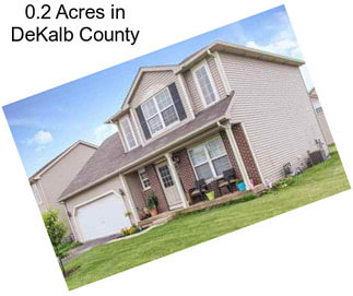 0.2 Acres in DeKalb County