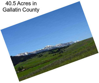 40.5 Acres in Gallatin County