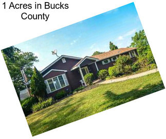 1 Acres in Bucks County