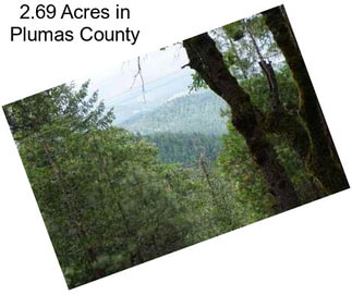 2.69 Acres in Plumas County
