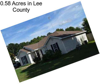 0.58 Acres in Lee County