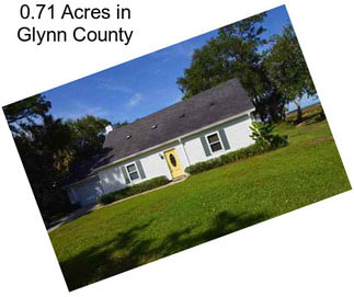 0.71 Acres in Glynn County