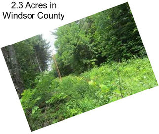 2.3 Acres in Windsor County