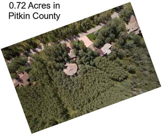 0.72 Acres in Pitkin County