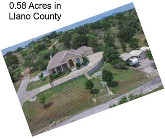 0.58 Acres in Llano County