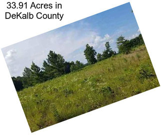 33.91 Acres in DeKalb County