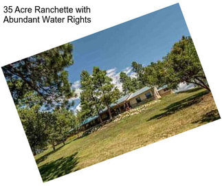 35 Acre Ranchette with Abundant Water Rights