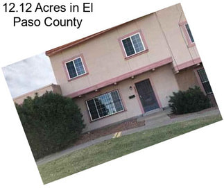 12.12 Acres in El Paso County