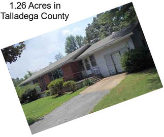 1.26 Acres in Talladega County