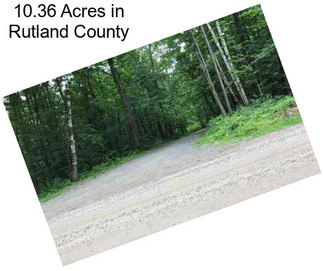 10.36 Acres in Rutland County