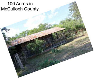 100 Acres in McCulloch County