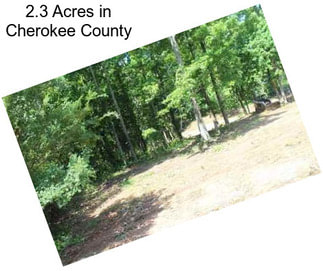 2.3 Acres in Cherokee County