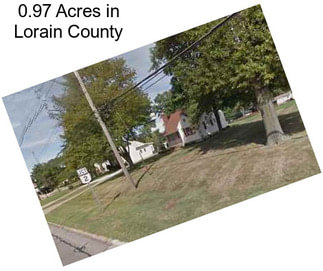 0.97 Acres in Lorain County