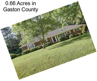 0.66 Acres in Gaston County