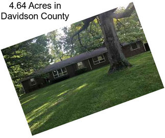 4.64 Acres in Davidson County