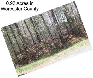 0.92 Acres in Worcester County