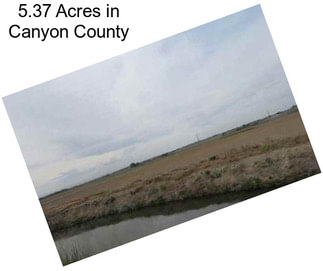 5.37 Acres in Canyon County