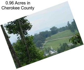 0.96 Acres in Cherokee County