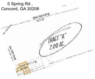 0 Spring Rd , Concord, GA 30206