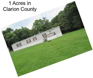 1 Acres in Clarion County