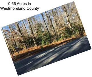 0.66 Acres in Westmoreland County